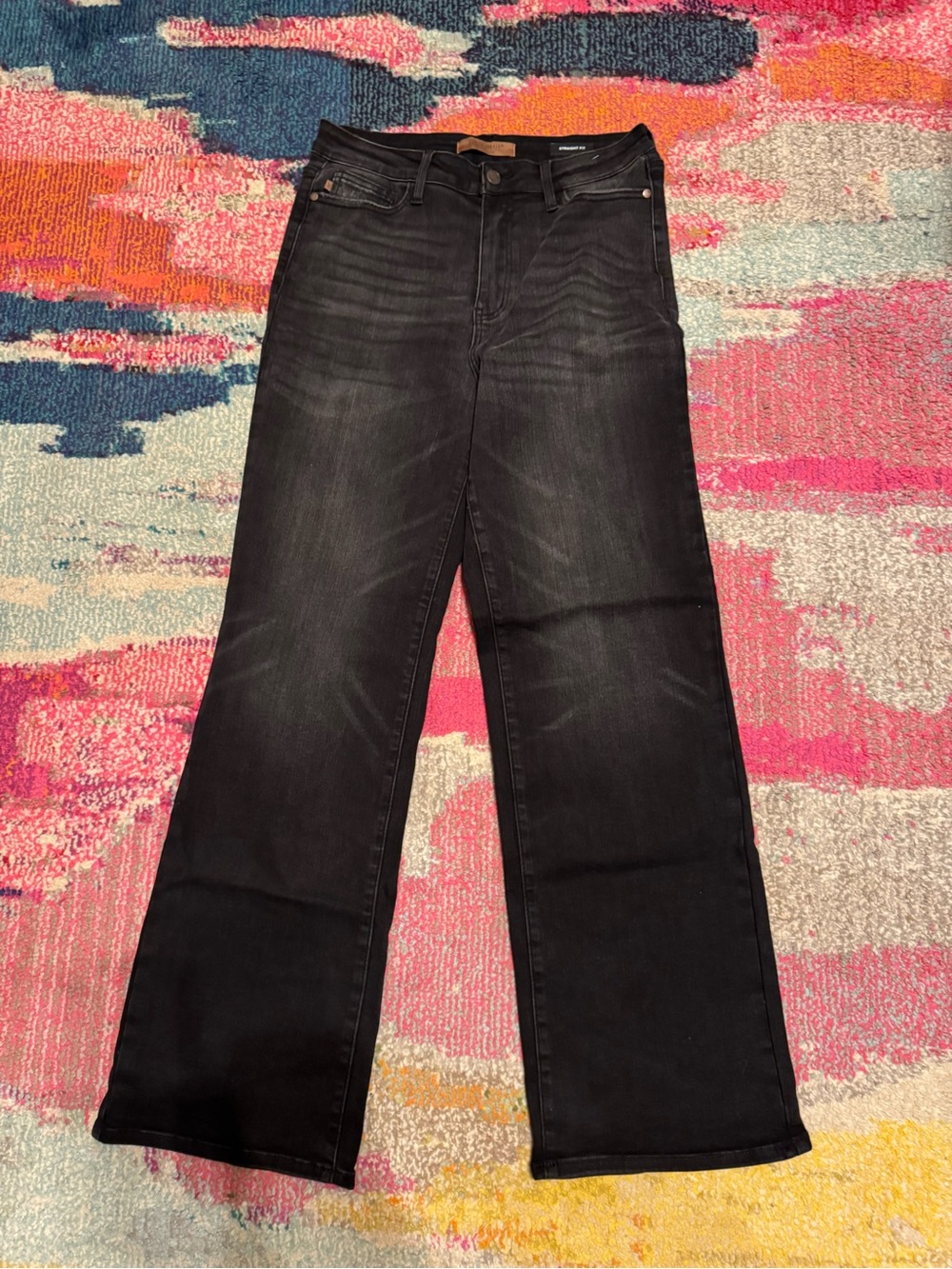 Judy Blue Black High-Rise Wide Leg Jeans